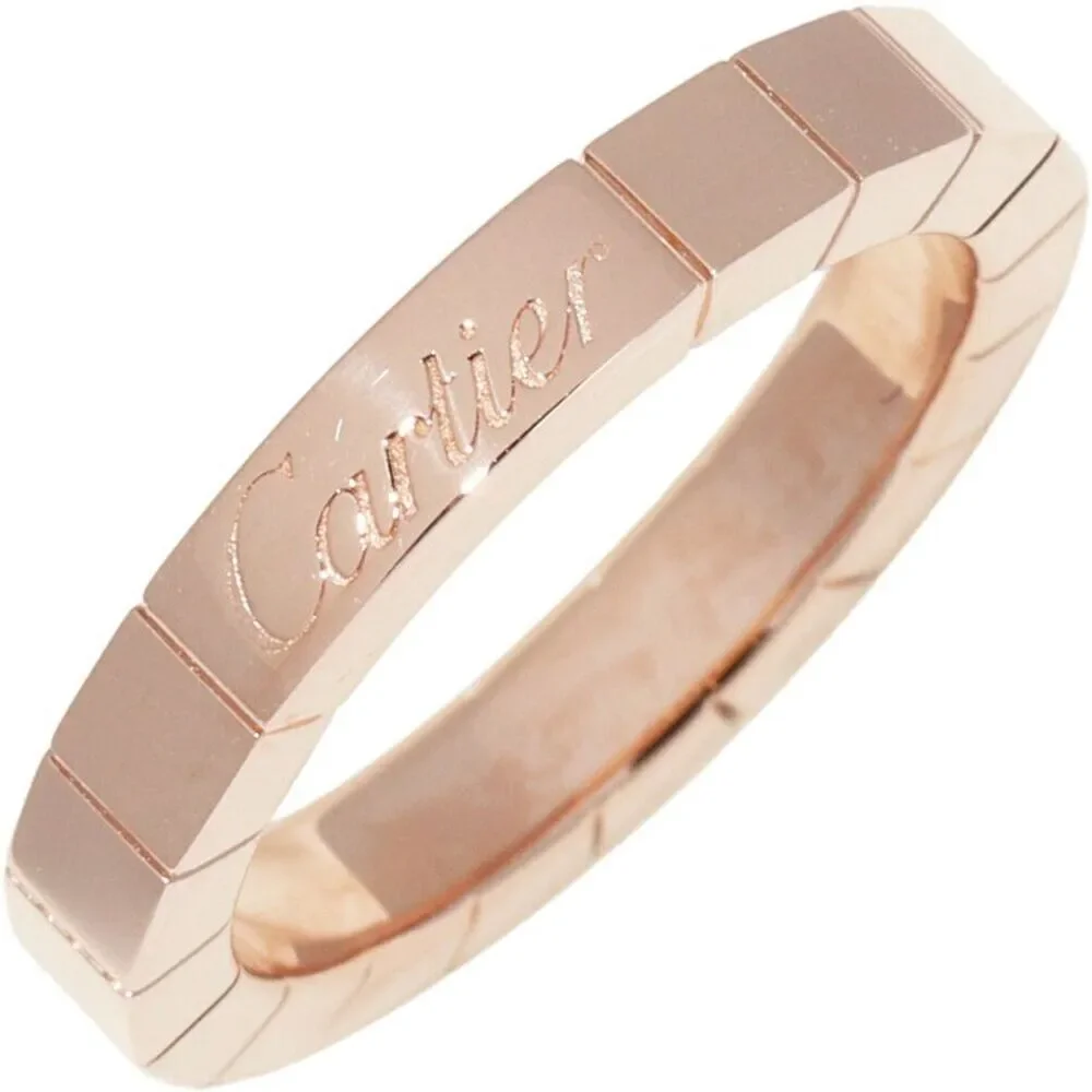 Cartier K18PG Lanieres Ring B40483 Size 7